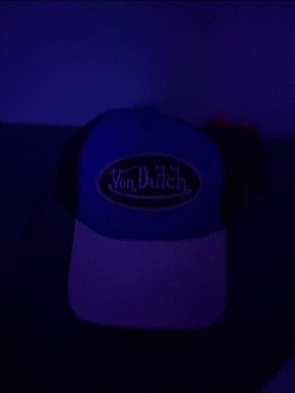 Von Dutch Blue Crown White Bill Trucker Hat